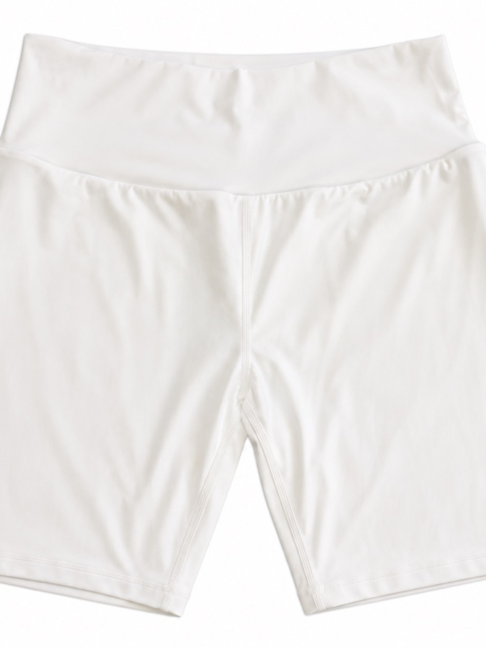 HALARA Women's High-Rise White Bike Shorts